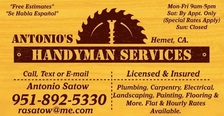Antonio's Handyman Services - Unlicensed Contractor logo