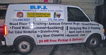 B. F.J. Cleaning Services logo