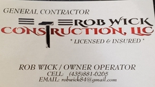 Rob Wick Construction, LLC logo