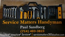 Logo for Service Matters Handyman Services - Unlicensed Contractor
