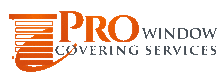 Logo for Pro Window Covering Services