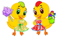 Logo for Pro-Duck-Tive Maids