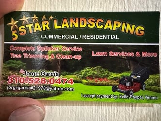 5 Star Landscaping logo