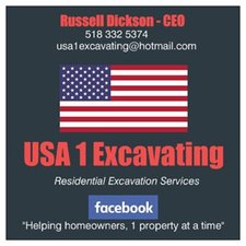 USA 1 Excavating & Septic logo