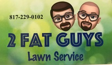 2 Fat Guys Lawn Service logo