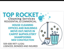 Logo for Top Rocket Cleaning Services