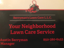 Logo for Berrymans Lawn Care, LLC