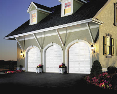 Traditional Garage with outdoor sconce lighting