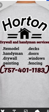 Logo for Horton Drywall and Handyman