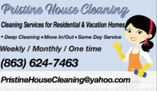 Logo for Pristine House Cleaning