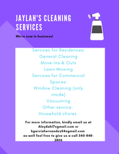 Logo for Jaylah's Cleaning Services