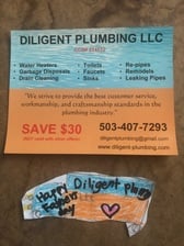Logo for Diligent Plumbing, LLC