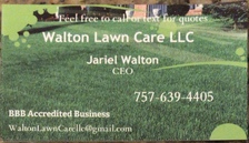 Logo for Walton Lawn Care, LLC