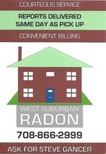 Logo for West Suburban Radon, LLC