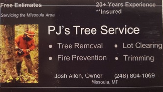 PJ's Tree Service logo