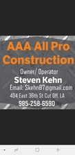 Logo for AAA All Pro Construction
