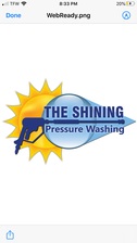 The Shining Pressure Washing logo