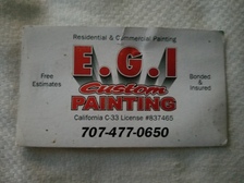 Logo for EGI Custom Painting