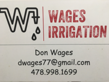 Logo for Wages Irrigation, LLC