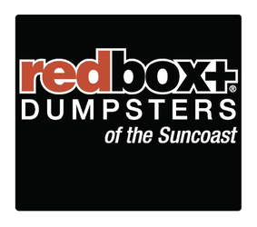 redbox+ DUMPSTERS, Suncoast logo