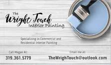 The Wright Touch Interior Painting logo