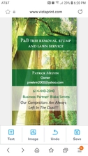 Logo for P & B Tree Removal, Stump and Lawn Service