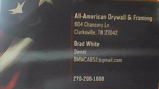 Logo for All American Drywall