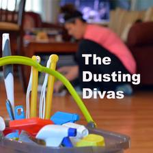 The Dusting Divas logo