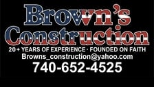Logo for Brown's Construction