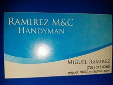 Logo for Ramirez M&C - Unlicensed Contraqctor