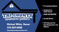 Logo for Tri County Seamless Gutters