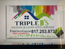 Triple J's Landscaping and Painting logo