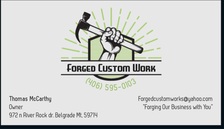 Logo for Forged Custom Work Construction, LLC