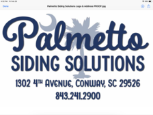 Palmetto Siding Solutions, Inc. logo