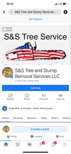Logo for S&S Tree and Stump Removal Service