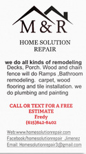 Avatar for M&R Home Solutions Repair
