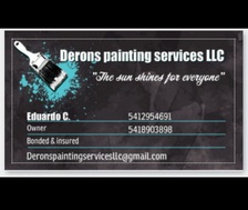 Logo for Derons Painting Services LLC
