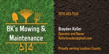 BK's Mowing & Maintenance, LLC logo