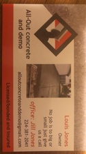 Logo for All Out Concrete and Demo