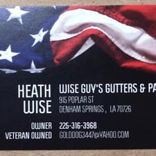 Logo for Wise Guys Gutters and Patio