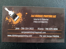 J & A Vargas Painting logo