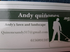 Andys Lawn and Landscape logo