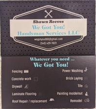 Logo for WE GOT YOU HANDYMAN SERVICES