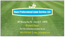 Logo for Haas Professional Lawn Service