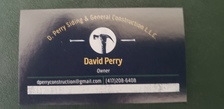 Logo for D. Perry Siding and General Construction, LLC