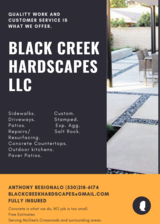 Logo for Black Creek Hardscapes, LLC