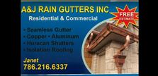 A & J Rain Gutters logo