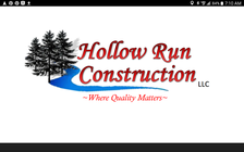Hollow Run Construction - logo