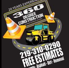 360 Degrees Construction logo