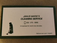 Logo for Janus Marie's Cleaning Service